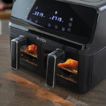 Pifco Dual Air Fryer 8L with digital touch controls